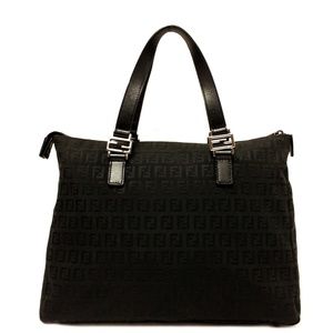 FENDI Zucca Roll Tote  Bag